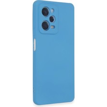 Dukkanıum Newface Xiaomi Redmi Note 12 Pro 5g Kılıf Nano Içi Kadife Silikon - Mavi