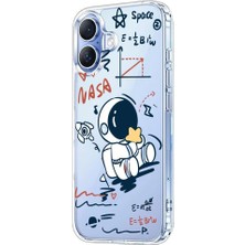 3gen Case Iphone 17 Kılıf Desenli Lüx Şeffaf Silikon Kılıf Nasa