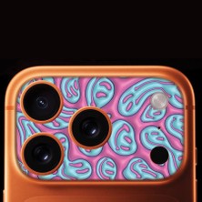 Senada iPhone 17 Pro Tam Kaplayan Kamera Çerçeve Koruyucu Desenli Baskılı - Emogy-Fun