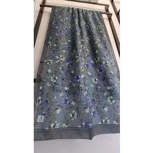 Aminenesil Lioren Soft Pamuk Şal Petrol Mavisi Renk