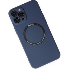 Dukkanıum Newface Iphone 12 Pro Kılıf Jack Magneticsafe Lens Silikon - Lacivert