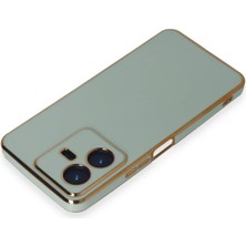 Dukkanıum Newface Vivo Y22 2022 Kılıf Volet Silikon - Açık Yeşil