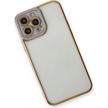 Dukkanıum Newface Iphone 13 Pro Max Kılıf Liva Lens Silikon - Lila