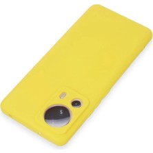 Dukkanıum Newface Xiaomi Mi 13 Lite Kılıf Nano Içi Kadife Silikon - Sarı