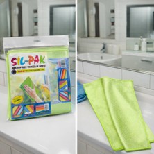 Sil-Pak 40*40 Mikrofiber Dıamond Desenli Cam Bezi 3 Adet