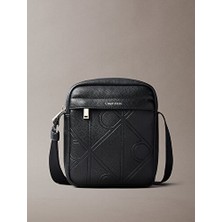 Calvin Klein Erkek Emblem Aop Emboss Omuz Çantası
