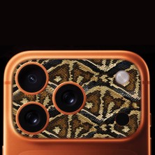 Senada iPhone 17 Pro Tam Kaplayan Kamera Çerçeve Koruyucu Desenli Baskılı - Yılan