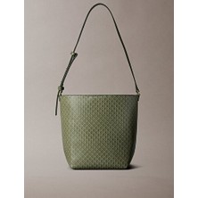 Calvin Klein Kadın Emblem Aop Medium Bucket Çanta