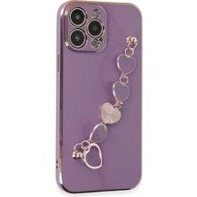 Dukkanıum Newface Iphone 14 Pro Kılıf Esila Silikon - Mor