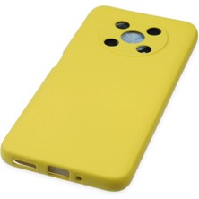 Dukkanıum Newface Huawei Nova Y90 Kılıf Nano Içi Kadife Silikon - Sarı