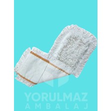 Yorulmaz Ambalaj 50 cm Nemli Mop Eko Endüstriyel Temizlik Mopu – Tel ve Plastik Aparat Uyumlu Dayanıklı Zemin Temizlik Bezi