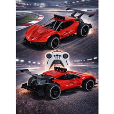 Aksoy Toys Şarjlı Duman Atan Kumandalı Yarış Arabası Racing Model Kırmızı Renk