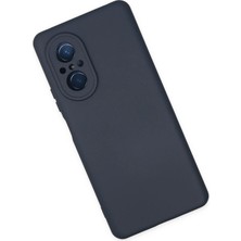 Dukkanıum Newface Huawei Nova 9 Se Kılıf Nano Içi Kadife Silikon - Lacivert