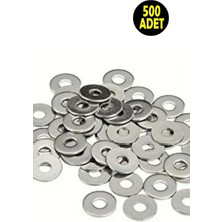 Usin 500 Adet M6 06 mm Demir Metrik Pul Vida Çivi Pıulu