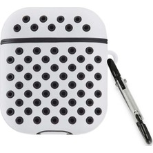 Dukkanıum Newface Airpods 3 (3.nesil) Spor Delikli Kılıf - Gri-Siyah