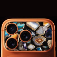 Senada iPhone 17 Pro Tam Kaplayan Kamera Çerçeve Koruyucu Desenli Baskılı - Değerli Taş