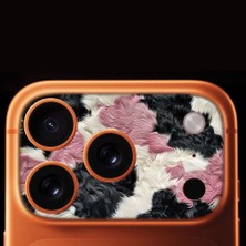 Senada iPhone 17 Pro Tam Kaplayan Kamera Çerçeve Koruyucu Desenli Baskılı - Kıvırcık Kürk