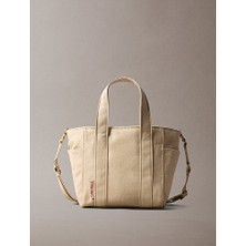Calvin Klein Kadın Webbing Strap Canvas Küçük Tote Çanta