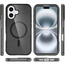 Dukkanıum Newface Iphone 16 Plus Kılıf Star Magsafe Kapak - Siyah