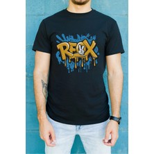 Velmora Fashion Unisex Oversize 24/1 Penye Dtf Baskılı Tişört - DTF122