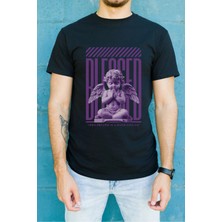 Velmora Fashion Unisex Oversize 24/1 Penye Dtf Baskılı Tişört - DTF69