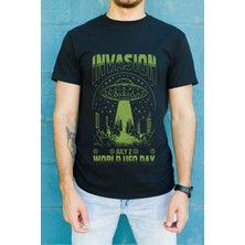 Velmora Fashion Unisex Oversize 24/1 Penye Dtf Baskılı Tişört - DTF158