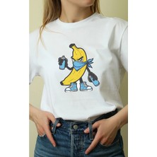 Velmora Fashion Unisex Oversize 24/1 Penye Dtf Baskılı Tişört - DTF147