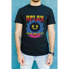 Velmora Fashion Unisex Oversize 24/1 Penye Dtf Baskılı Tişört - DTF162