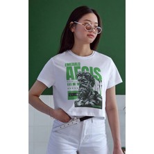 Velmora Fashion Unisex Oversize 24/1 Penye Dtf Baskılı Tişört - DTF99
