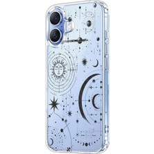 3gen Case Iphone 17 Kılıf Desenli Lüx Şeffaf Silikon Kılıf AST16