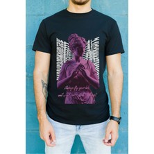 Velmora Fashion Unisex Oversize 24/1 Penye Dtf Baskılı Tişört - DTF97