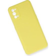 Dukkanıum Newface Realme 7 Pro Kılıf Nano Içi Kadife Silikon - Sarı