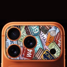 Senada iPhone 17 Pro Tam Kaplayan Kamera Çerçeve Koruyucu Desenli Baskılı - Route