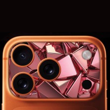 Senada iPhone 17 Pro Tam Kaplayan Kamera Çerçeve Koruyucu Desenli Baskılı - Pink Prizma