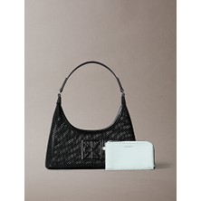 Calvin Klein Kadın Emblem Mesh Omuz Çantası