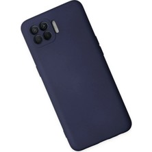 Dukkanıum Newface Oppo Reno 4 Lite Kılıf Nano Içi Kadife Silikon - Lacivert