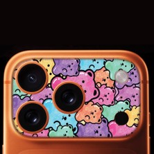 Senada iPhone 17 Pro Tam Kaplayan Kamera Çerçeve Koruyucu Desenli Baskılı - Bears