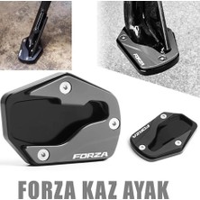 Honda Forza 250 2023-2025 Ayak Genişletme Yan Sehpa Kaz Ayak Siyah Renk