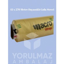 Yorulmaz Ambalaj 45X270 Gıda Streç Film – Gıda ile Temasa Uygun, Esnek ve Dayanıklı Mutfak Streçi | Tazelik Koruyan Sızdırmaz Sarma