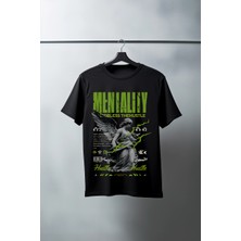 Velmora Fashion Unisex Oversize 24/1 Penye Dtf Baskılı Tişört - DTF75