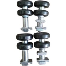 Mücevher Yapı Cam Balkon Gold Sistem Düz ve Kilitli Teker Takım