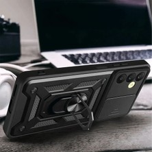 Dukkanıum Newface Samsung Galaxy S24 Fe Pars Lens Yüzüklü Silikon - Lacivert