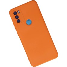Dukkanıum Newface General Mobile Gm 21 Plus Kılıf Nano Içi Kadife Silikon - Turuncu