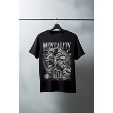 Velmora Fashion Unisex Oversize 24/1 Penye Dtf Baskılı Tişört - DTF83