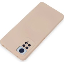 Dukkanıum Newface Xiaomi Redmi Note 12 Pro 4g Kılıf Nano Içi Kadife Silikon - Pudra