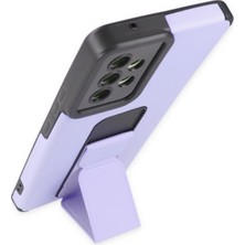 Dukkanıum Newface Samsung Galaxy A53 5g Kılıf Mega Standlı Silikon - Lila