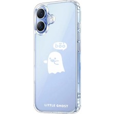 3gen Case Iphone 17 Kılıf Desenli Lüx Şeffaf Silikon Kılıf Ghost