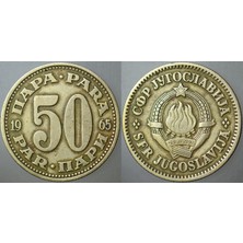 Banknoting Yugoslavya 50 Pari 1965 Tito Dönemi.