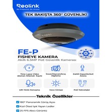Wirkmarkt Reolink Fe-P Panaromik Fısheye Kamera 6 Mp 360° Panoramik KAMERA