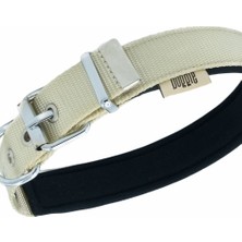 Indispensablely Softlu Dokuma Köpek Tasması 2,5 cm x 42-50 cm Haki